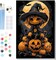 Acrylic Pumpkin Number Painting Crafts Kits Halloween Gifts for Home Decor(Halloween)